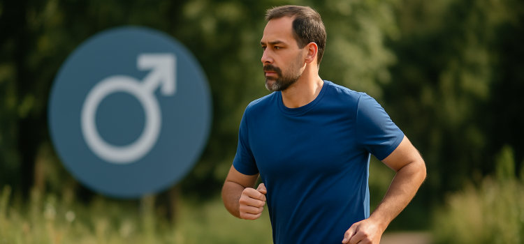 Man jogging for Men’s Health Month during divorce